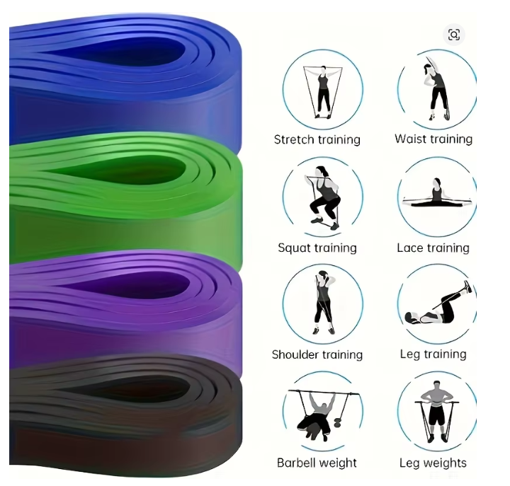 Elastic Band Yoga Exercise Home Pull Up Assist Belt Multi functional Fitness Strength Men's Tension Resistance Belt