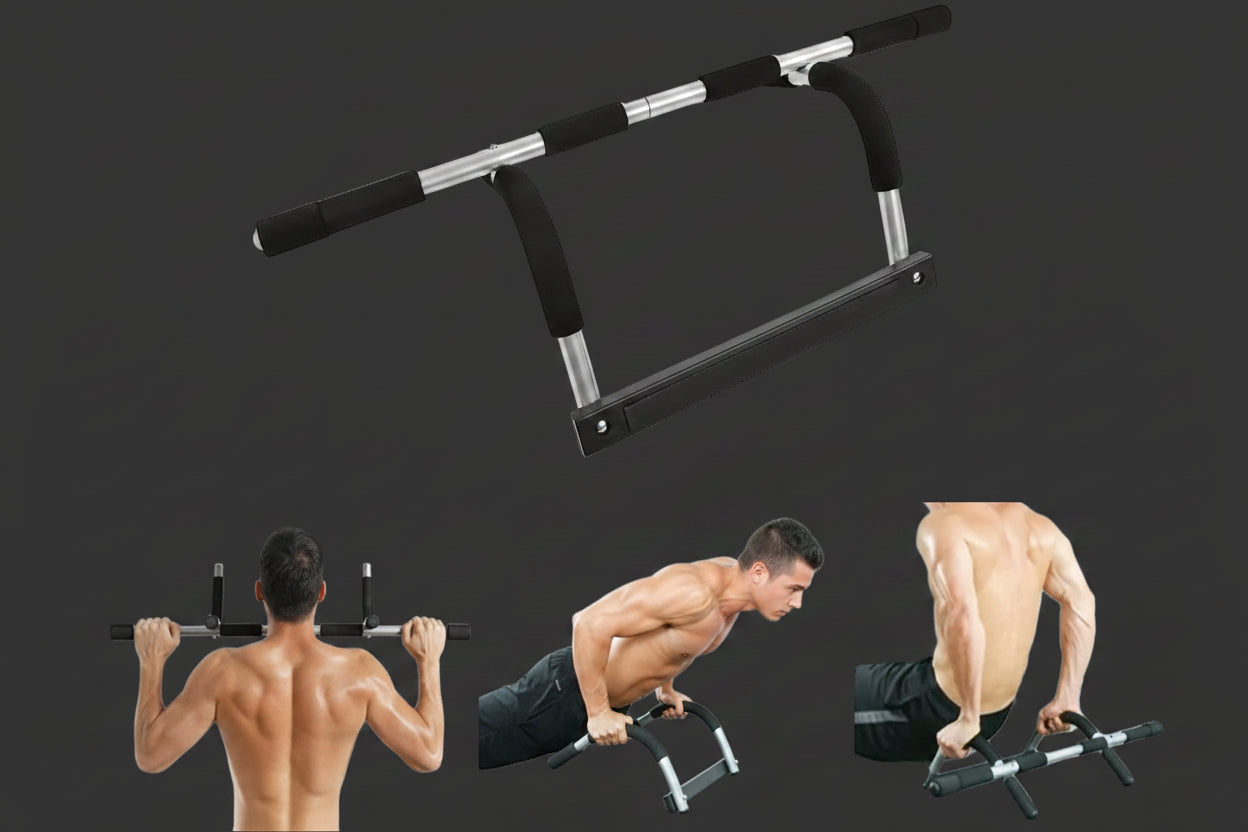Multifunktionell Pull-Up Bar i rostfritt stål. Enkel montering.